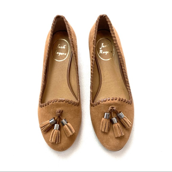 Jack Rogers Shoes - Jack Rogers Grace Suede Tassel Loafers